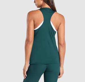 Camiseta sin mangas transpirable deportiva para mujer, camiseta sin mangas cómoda para Fitness para mujer, camiseta sin mangas informal para gimnasio al por mayor - Product Image 5
