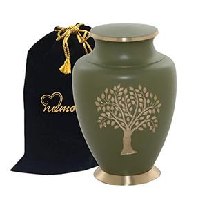 Urnas funerarias de cremación con acabado esmaltado para cenizas humanas, urnas conmemorativas para cenizas de adultos, diseño elegante, urnas de cremación como recuerdo. - Product Image 5