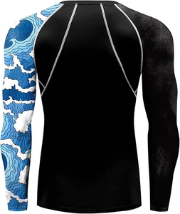 Collant de compression doux personnalisé à manches longues pour homme, séchage rapide, UPF50, écologique, idéal pour le fitness (vente en gros) - Product Image 2