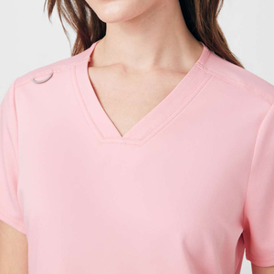 ชุดเครื่องแบบทางการแพทย์สำหรับผู้หญิงชุดขัดตัวคอวีมีกระเป๋า3ช่อง - Product Image 5