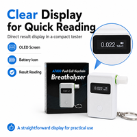 Alat Tes Alkohol Portabel Smart APP Fuel Cell Breathalyzer dengan Berbagai Unit Pengukuran