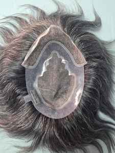 Taz Hair BD Indian Remy Human Hair Lace Front Natural Wave Black Style Eco-Friendly Lightweight Toupee <b>Patches</b> - Product Image 3