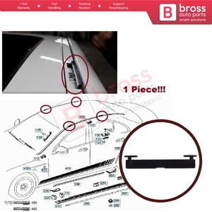 ฝาครอบเชื่อมต่อราวหลังคา BSR630 ขนาด 95 มม.*12 มม. สำหรับรถยนต์ E Class W213 S213 ปี 2016-2023 รุ่น A2136900182 - Product Image 5
