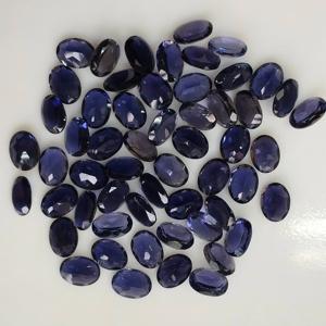 Iolita Púrpura Natural de 8x6MM, Corte Ovalado, Gema Suelta de la Mejor Calidad con Efectos Pleocroicos para Joyería - Product Image 3