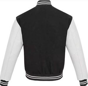 Chaqueta Universitaria Personalizada de Alta Calidad para Hombre, Último Diseño, Cuerpo y Mangas de Forro Polar, Chaquetas Universitarias de Béisbol al por Mayor, ODM - Product Image 4