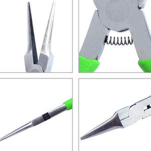 Long Jaw <b>Needle</b> <b>Nose</b> Surgical <b>Pliers</b> Instruments Ergonomic Design with Anti Slip Grip Stainless Steel Narham Enterprises - Product Image 3
