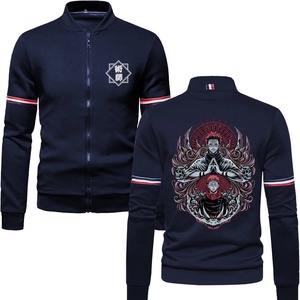 Veste de baseball pour hommes automne hiver en cuir véritable toile imperméable coupe-vent fermeture éclair manteau décontracté Preppy Streetwear - Product Image 4