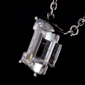 Colgantes y dijes de joyería fina unisex HPHT Lab Grown Diamond con DEF VVS VS I Letter Face Silver/Gold con certificado IGI - Product Image 3