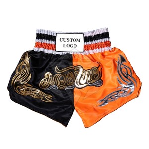 Vêtements de sport légers personnalisés pour MMA Muay Thai Kickboxing et boxe-Short uni à séchage rapide avec broderie du logo DTF-Vente en gros - Product Image 5
