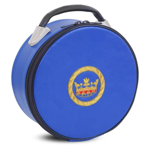 Custom Made Masonic Regalia Crown Case Made From Durable Fabric and Leather <b>Foundation</b> Material - Product Image 2
