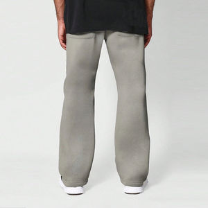 High Performance Hip Hop Punk Style Men's Drawstring Waist Flare Pants Full Length Sportswear <b>Winter</b> Wear Fleece Flared <b>Trouser</b> - Product Image 5