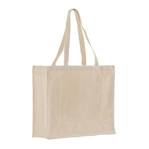 Large <b>Square</b> Canvas Tote Bags with Solid Color Pattern-TF227 - Product Image 2