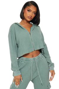 Conjunto Deportivo Vintage para Mujer con Pedrería, Pantalones Acampanados y Sudadera con Capucha, Estilo Urbano - Product Image 1