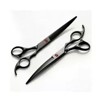 Juego de Tijeras de Peluquería Profesionales de Acero Inoxidable con Mango de Cerámica, Tijeras para Cortar el Cabello, Cuchillas Afiladas como Cuchillos de Afeitar, para Adelgazar y Cortar el Cabello