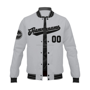 Veste universitaire personnalisée avec col montant, tissu en laine respirant, coupe-vent, broderie et patchs personnalisés MCACVJ30 - Product Image 4