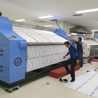 [MACHINE À LAVER HWASUNG] Fer à repasser à plat à 2 rouleaux à structure thermodynamique chauffée à la vapeur