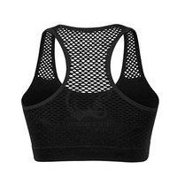 Soutien-gorge de sport léger sans coutures pour femme avec dos en U, maintien élevé, antichoc, double bretelles pour le yoga et la gym