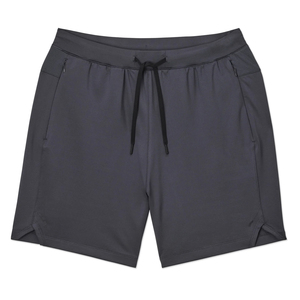 Pantalones cortos deportivos de talla grande para hombre al por mayor, pantalones cortos tejidos de secado rápido para correr, gimnasio, fitness, con logotipo personalizado impreso, diseño de patrón sólido - Product Image 6