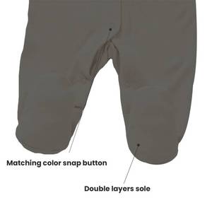 2025 mejor estilo Footie mamelucos de bebé suave cómodo sólido botones a presión recién nacidos uso diario niños pequeños monos - Product Image 6