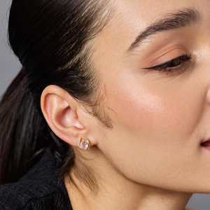 Trendy Gold Plated Zinc Alloy Stud <b>Earrings</b> 193071 with Religious Style Featuring Pearls and Diamonds for Party Occasions - Product Image 2