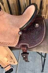 Montura de caballo de carreras de barril de cuero occidental más vendida tallada a mano al mejor precio - Product Image 2