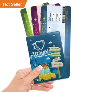 Venta caliente cubierta <span class=keywords><strong>de</strong></span> pasaporte <span class=keywords><strong>de</strong></span> dibujos animados organizador <span class=keywords><strong>de</strong></span> viaje pasaporte <span class=keywords><strong>billete</strong></span> documento titular cartera PVC pasaporte cubierta - Product Image 1