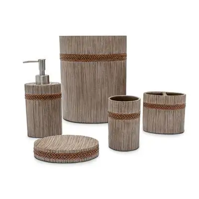 Комплект принадлежностей для ванной комнаты, деревянный держатель для полотенец, расческа