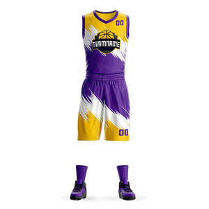 2023 dernière conception de short de maillot de basket-ball réversible Service OEM personnalisé bas quantité minimale de commande BSCI Polyester Sportswear grande taille - Product Image 1
