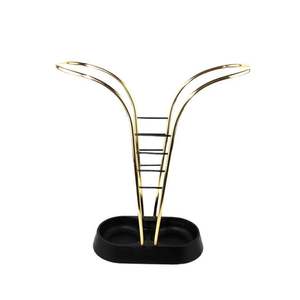Soporte para sombrilla de metal con acabado dorado, muy vendido, personalizable, para decoración del hogar. - Product Image 3