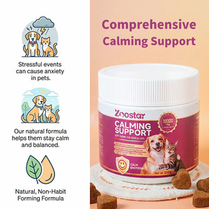 Suplemento Natural para la Salud de las Mascotas, Masticables Suaves Calmantes para Perros y Gatos, para Aliviar la Ansiedad y el Ladrido en Mascotas - Product Image 2