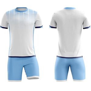 Uniformes de Fútbol Unisex para Adultos, Transpirables, de Secado Rápido, Sublimación Personalizada, Ecológicos, 100% Poliéster, Kits de Fútbol de Manga Corta para Equipo - Product Image 1