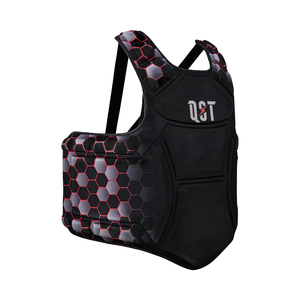 Protector de pecho de boxeo de cuero cómodo de alta calidad, logotipo personalizable, equipo de protección de entrenamiento de Color para MMA, Karate, Taekwondo - Product Image 4