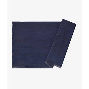 Chal de Jersey a Rayas Azul Marino 75x190 CM - Elegante Tejido Étnico de Viscosa y Algodón - Product Image 1