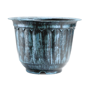 Fabricante y exportador, nuevo diseño, proveedor de macetas hechas a mano, diseño de hojas, macetas de Metal rústicas hechas a mano, decorativas para el hogar - Product Image 6