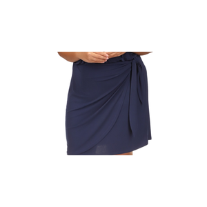 Abito tubino Michael Kors da donna a maniche corte con effetto avvolgente in chiffon blu - Taglia 2X (Plus Size) con vita naturale - Product Image 3