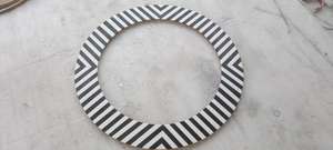 Espejo Ovalado Moderno Hecho a Mano con Acabado de Incrustaciones de Hueso, Decoración del Hogar, Espejo de Pared con Reflector de Vidrio Transparente, Tendencia Popular - Product Image 2