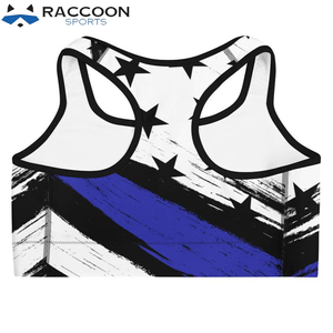 Women's Yoga & Fitness Sports <b>Bra</b> with Sublimation Printing Breathable Eco-Friendly Four-Way <b>Stretch</b> by Raccoon Sports - Product Image 6