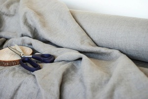 Venta al por mayor 115 ''/292cm de ancho extra 100% tela de lino tejido liso textiles para el hogar ropa de cama cortinas para niños niñas vestidos sofá - Product Image 4