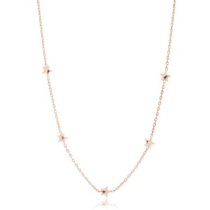 สร้อยคอรูปดาวแบบเรียบง่าย ดีไซน์ดาว สร้อยคอแบบเขย่าได้สำหรับผู้หญิง จี้ห้อยทำมือสไตล์ตุรกี ขายส่ง เครื่องประดับเงินแท้ 925 - Product Image 6