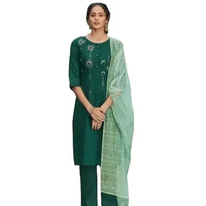 新来的派对穿正式或休闲的巴基斯坦印度女装salwar kameez Lawn Kurtis系列连衣裙2023苏拉特