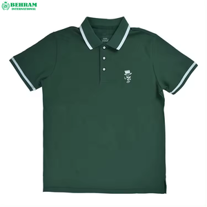 เสื้อโปโลปักลายสำหรับผู้ชาย / ผ้าคอตตอนแห้งเร็ว เป็นมิตรกับสิ่งแวดล้อม ระบายอากาศได้ดี เหมาะสำหรับเล่นกอล์ฟ ใส่ลำลอง ผ้าฝ้าย 100% - Product Image 1