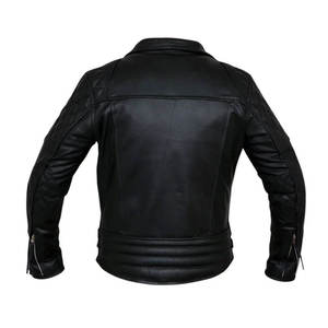 Blouson de moto unisexe en cuir coupe-vent 2025, personnalisable, pour marque privée, fournisseur OEM, toutes saisons - Product Image 2