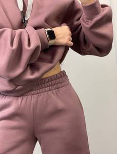 Más vendidos de algodón hecho de invierno cálido Conjunto personalizado ropa casual chándales para mujeres con el último artículo. - Product Image 6