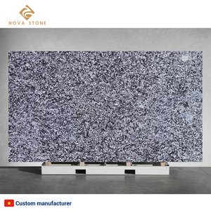 Thạch anh đen trắng bề mặt hoa bàn ăn bắt chước đá granit tìm kiếm chống mycete bóng đá thạch anh bàn ăn - Product Image 5