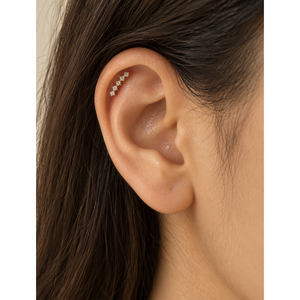 Pendientes de Acero Inoxidable con Diseño de Arco - Product Image 2