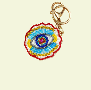 พวงกุญแจปักลูกปัดคริสตัลลายเลขโรมันแบบขายส่ง งานฝีมือกึ่งสำเร็จรูป ประดับด้วยลูกปัด สำหรับตกแต่งกระเป๋าเฉพาะทาง - Product Image 5