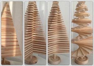 เครื่องประดับต้นคริสต์มาสทำด้วยมือทำจากไม้เชอร์รี่ทำจากไม้ทนต่อสภาพอากาศปรับขนาดและรูปทรงได้ - Product Image 6