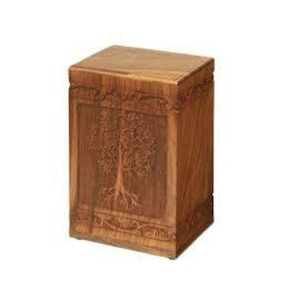 โกศไม้เผาศพสำหรับชายและหญิงโกศไม้สไตล์อเมริกันสมัยใหม่สำหรับงานศพตกแต่ง - Product Image 2