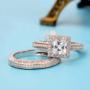 แหวนเงินแท้ทรงเจ้าหญิงเจลิยา ฮาโล พร้อมชุดเครื่องประดับชั้นดี - Product Image 4