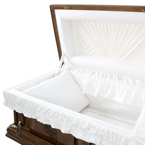 CKT2003 ataúdes de madera dura maciza de estilo norteamericano de alta calidad y urnas funerarias con acabado de alto brillo-DSP al por mayor - Product Image 5